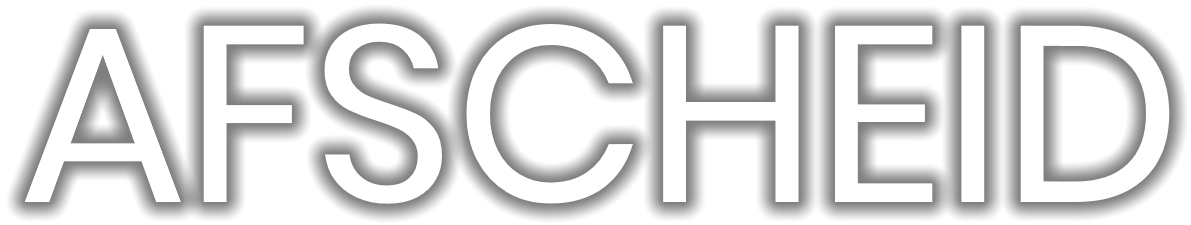 Tekst 'Afscheid'